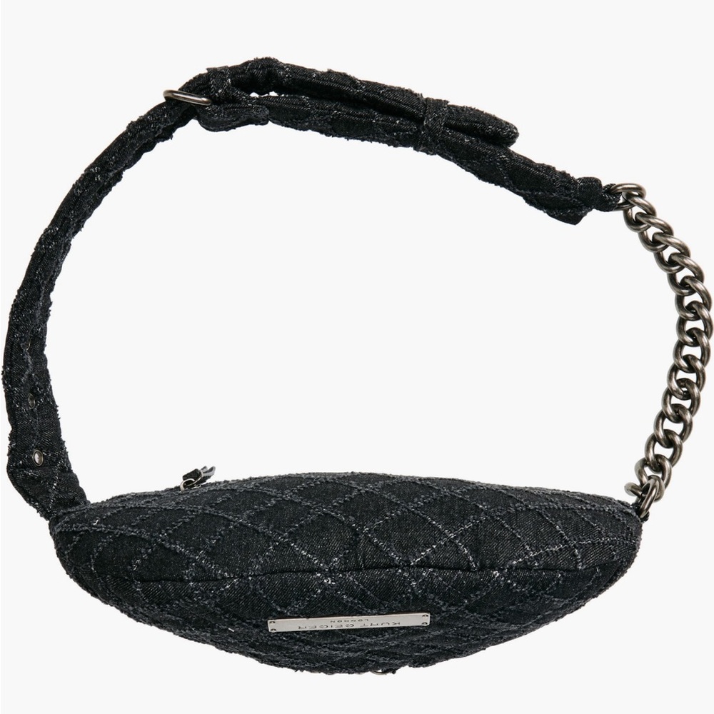 Kurt Geiger London Black Quilted Brixton Belt Bag or crossbody - Picture 3 of 12